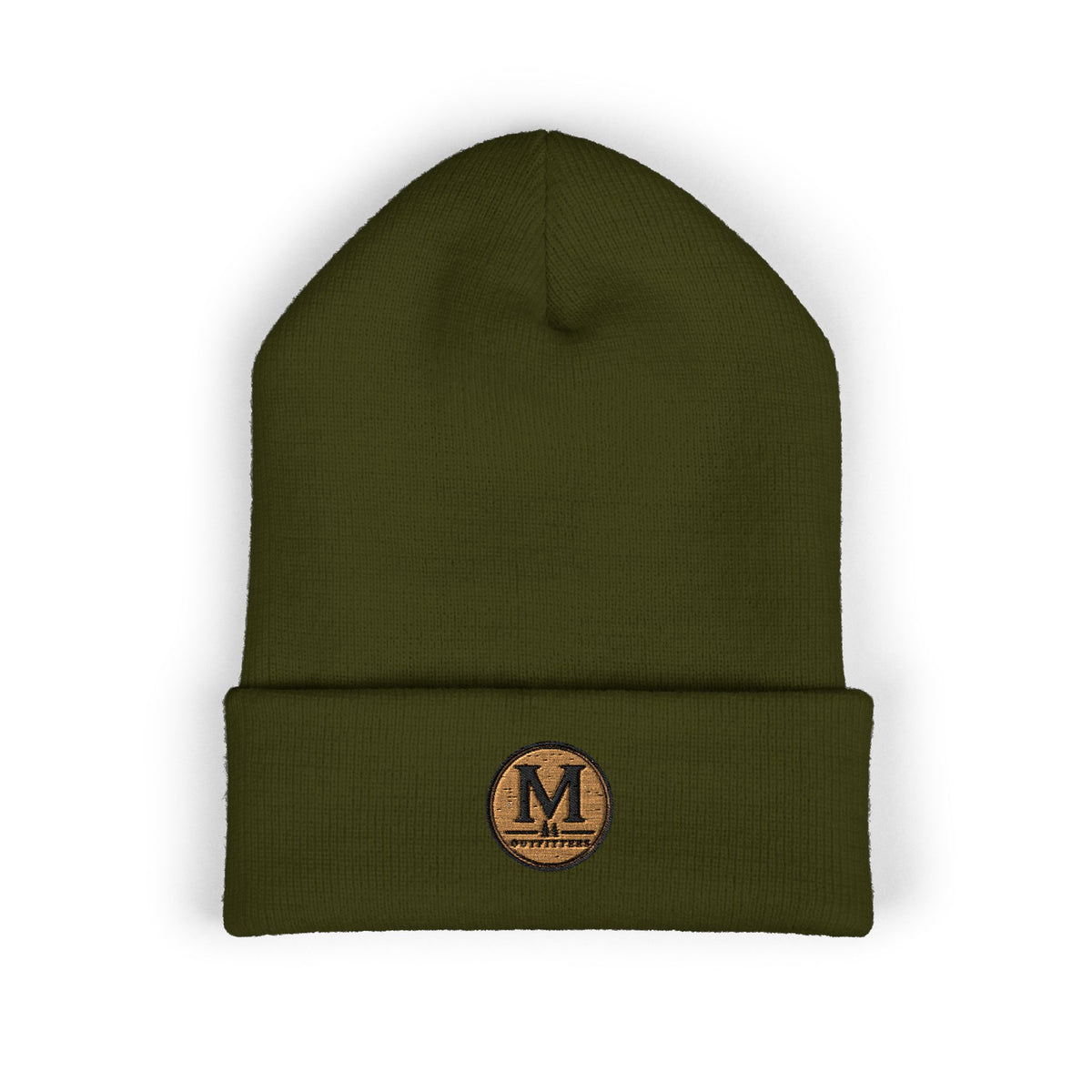 Embroidered Monogram Cuffed Beanie – Classic Knit Winter Hat