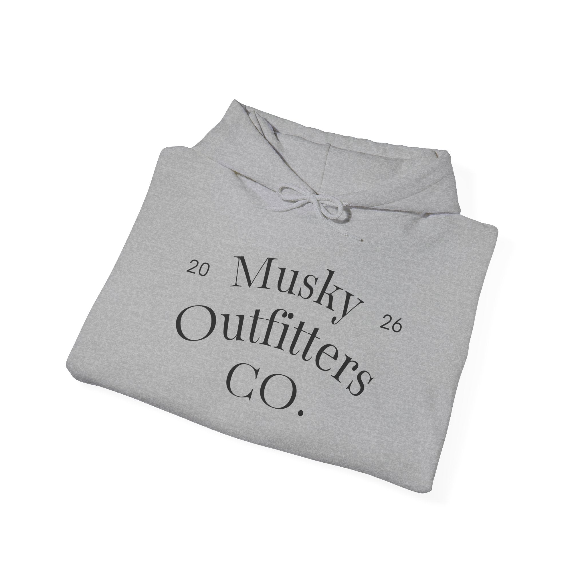 Musky Outfitters Co. Hooded Sweatshirt – Vintage Coastal Cliffs Graphic Hoodie