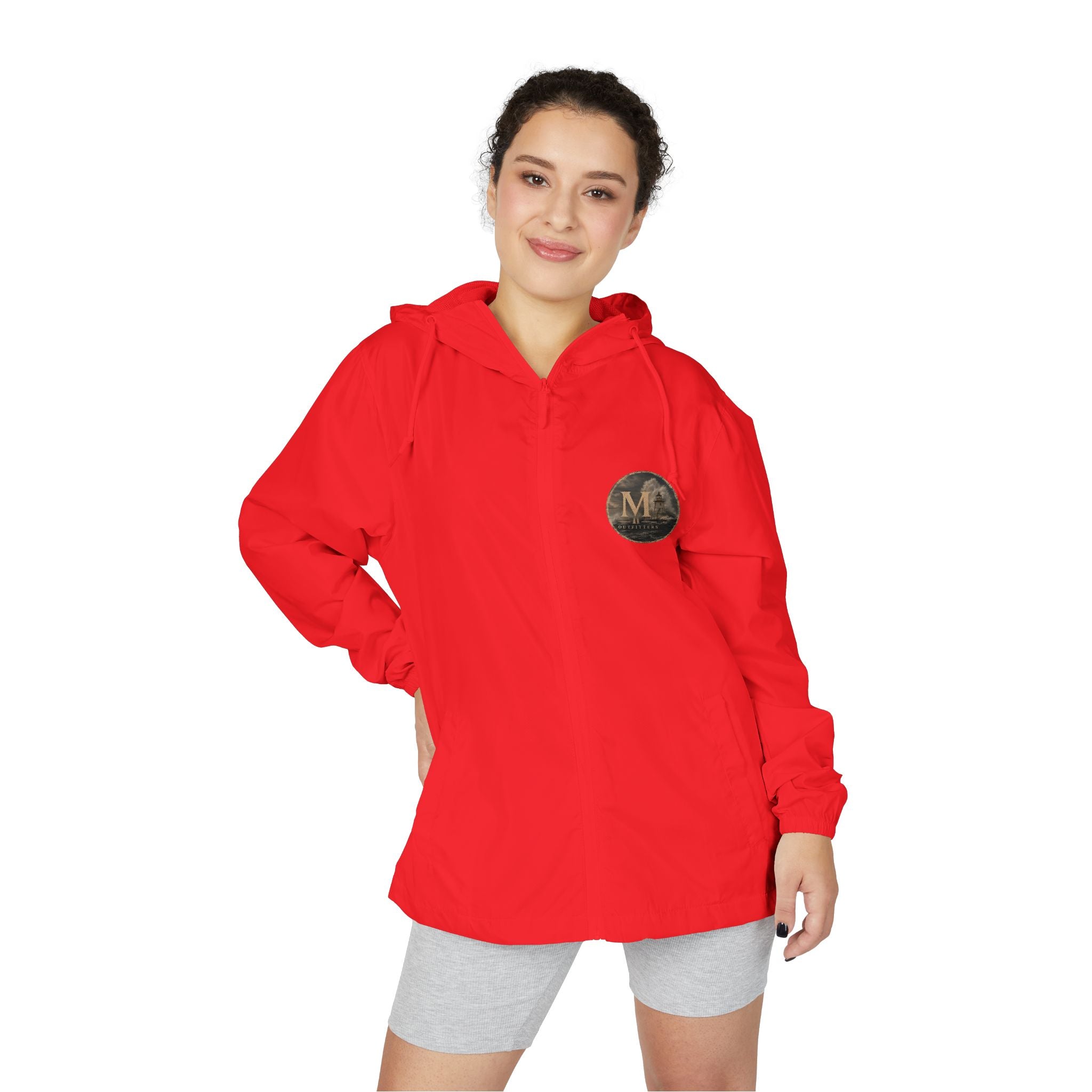 America's Midwest Windbreaker Jacket — Camo Full-Zip Hooded Windbreaker