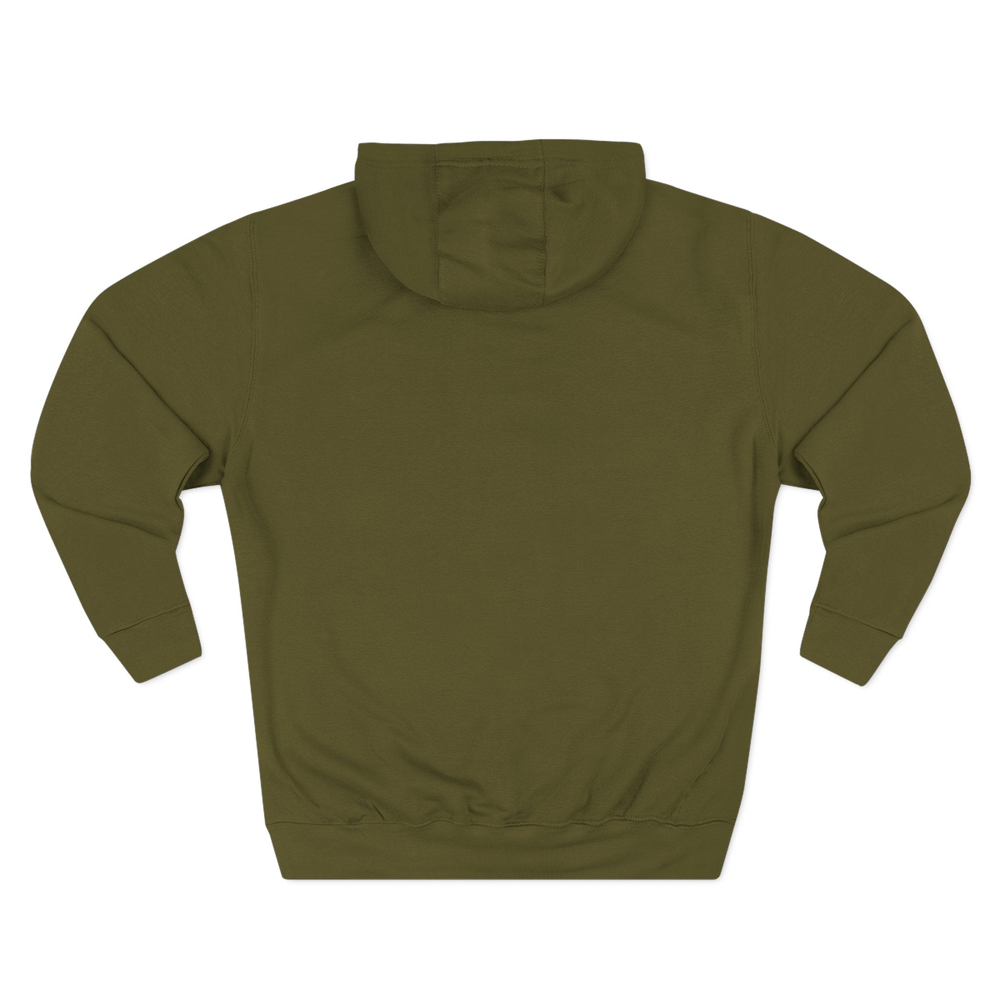 Minimal Monogram Circle Hoodie — Subtle Gold "M" Chest Logo