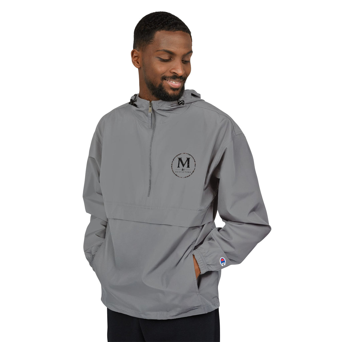 Embroidered M Monogram Packable Anorak Jacket