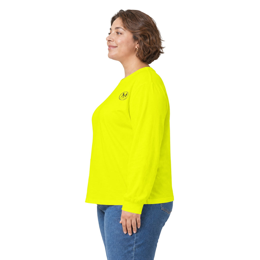 Long Sleeve Tee — Coastal Cabin Landscape Back Print