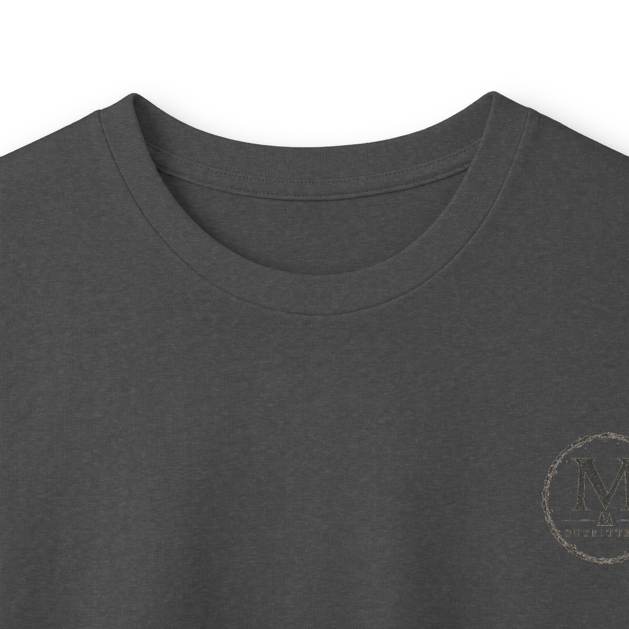 Long Sleeve Tee — Coastal Cabin Landscape Back Print