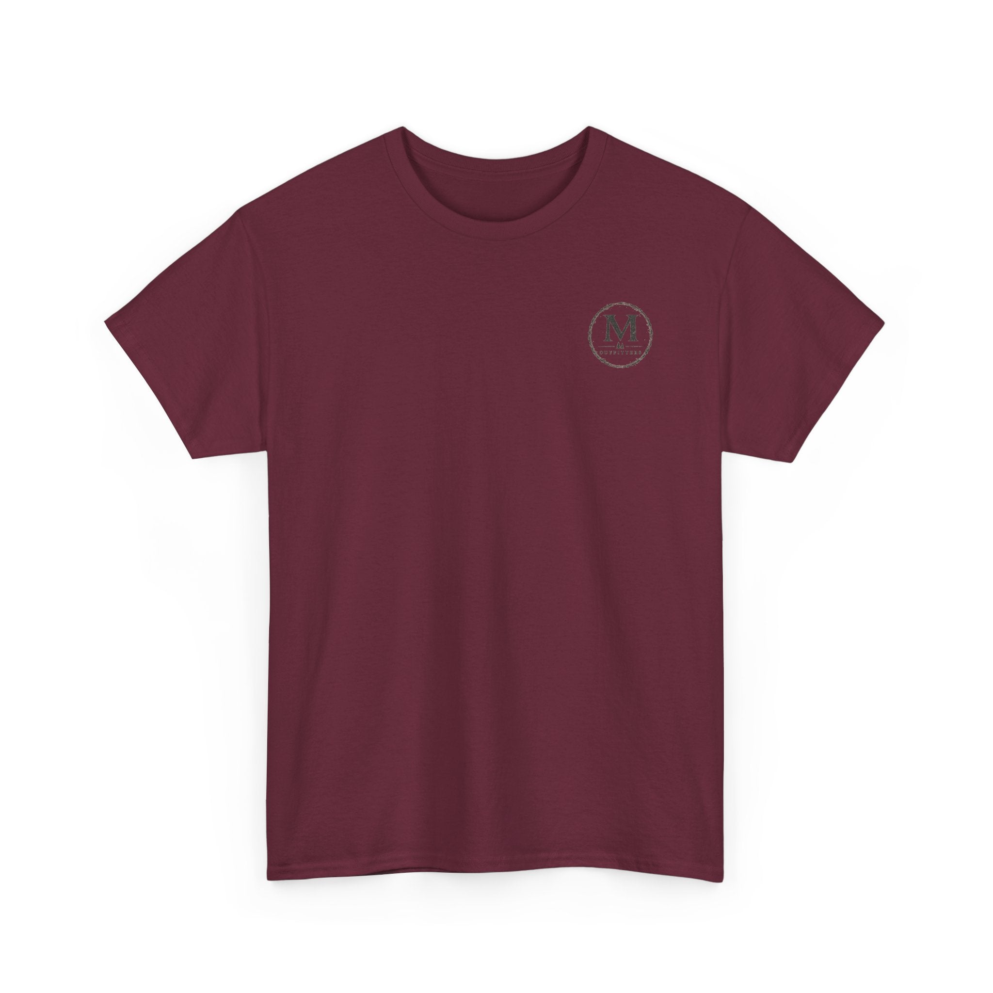Minimalist Monogram Tee — Small Chest "M" Logo Cotton T‑Shirt