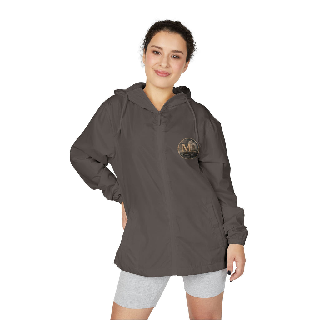 America's Midwest Windbreaker Jacket — Camo Full-Zip Hooded Windbreaker