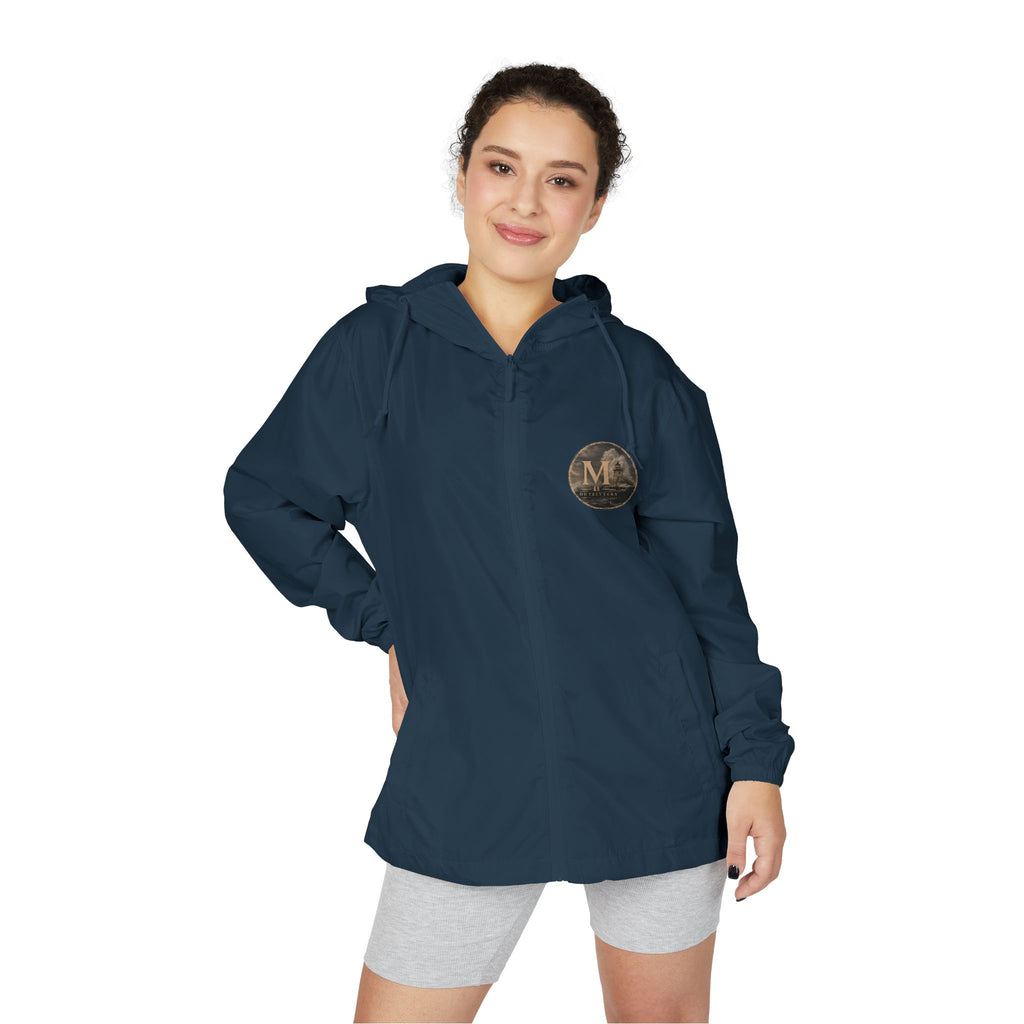America's Midwest Windbreaker Jacket — Camo Full-Zip Hooded Windbreaker