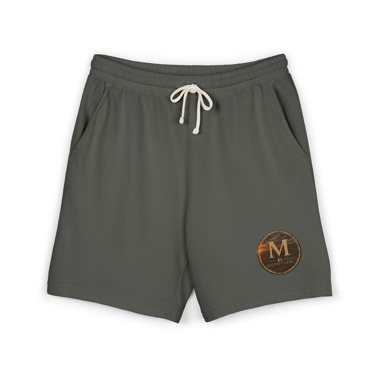 Lightweight Fleece Sweat Shorts with Retro Monogram Patch