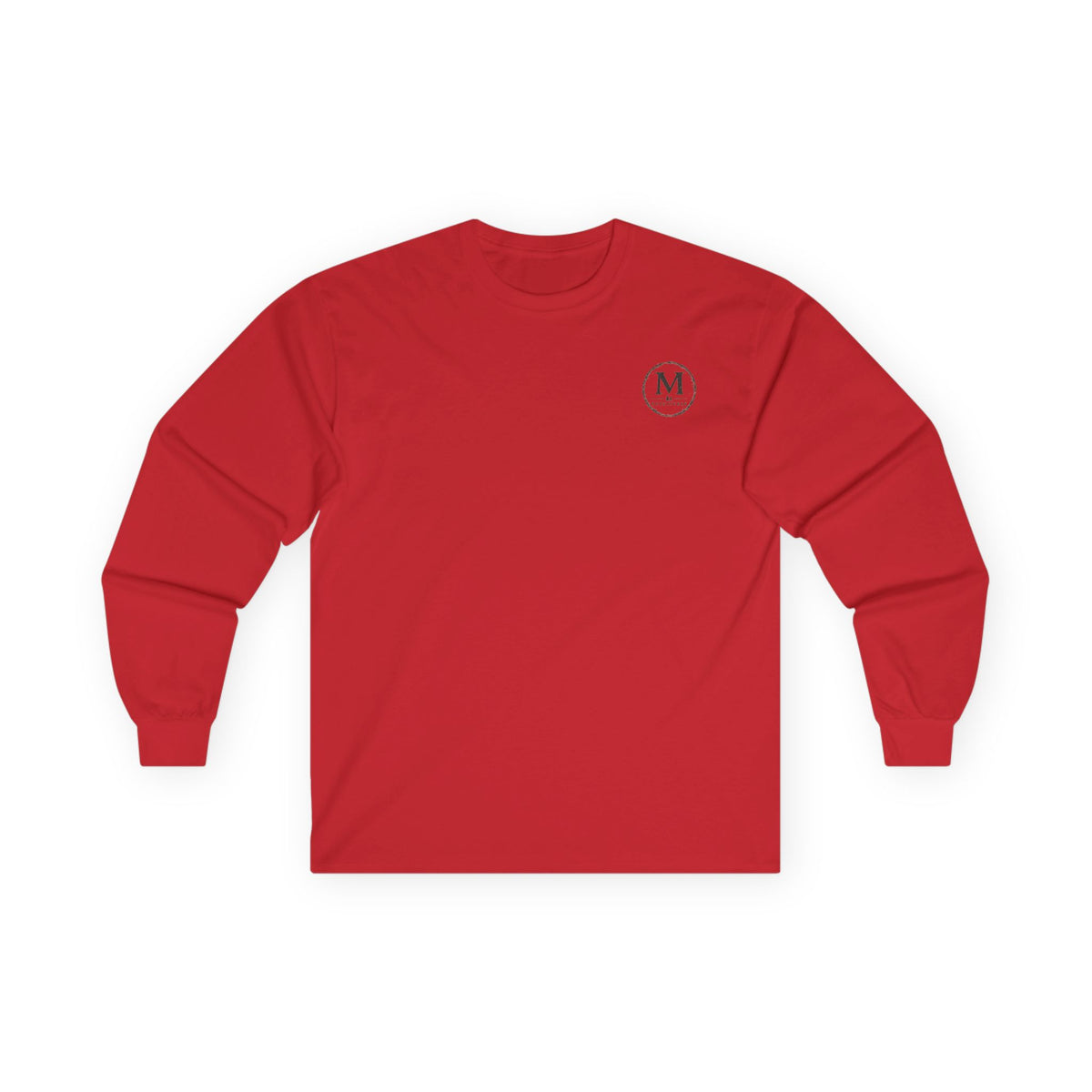 Long Sleeve Tee — Coastal Cabin Landscape Back Print