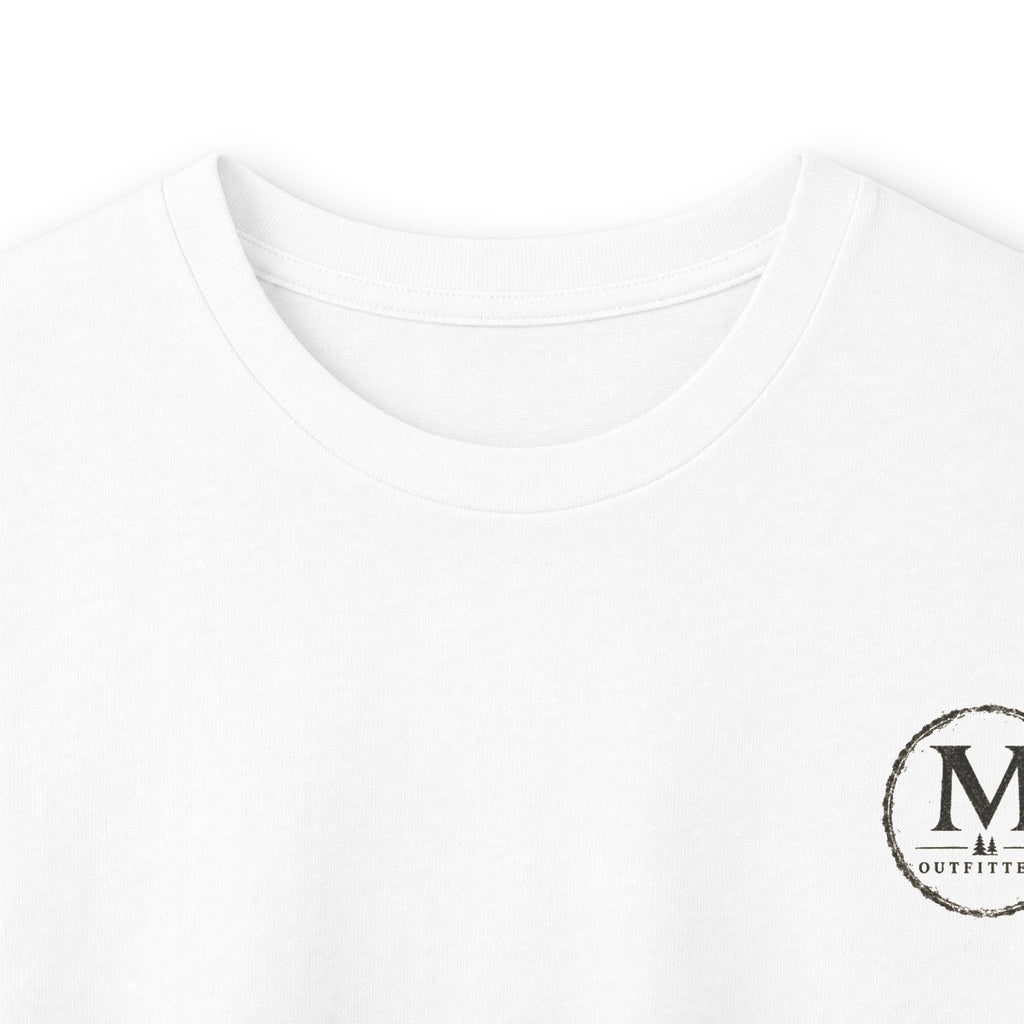 Long Sleeve Tee — Coastal Cabin Landscape Back Print