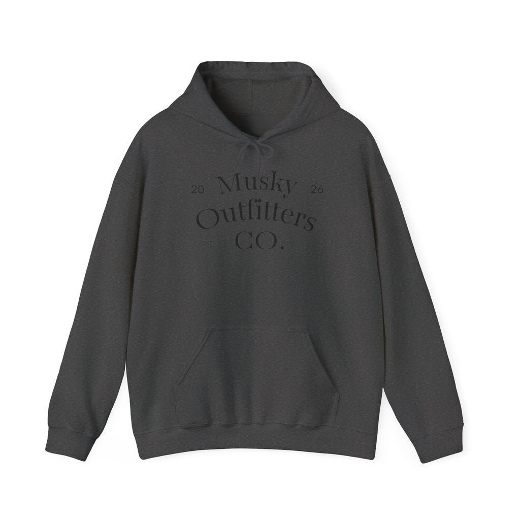 Musky Outfitters Co. Hooded Sweatshirt – Vintage Coastal Cliffs Graphic Hoodie