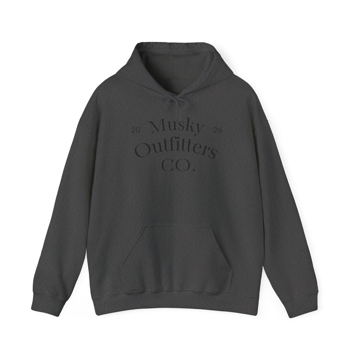Musky Outfitters Co. Hooded Sweatshirt – Vintage Coastal Cliffs Graphic Hoodie