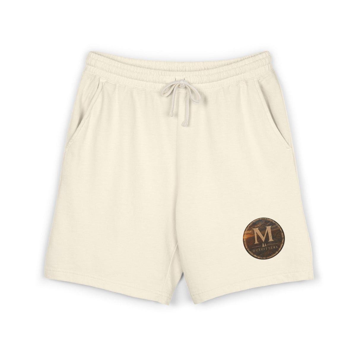 Lightweight Fleece Sweat Shorts with Retro Monogram Patch