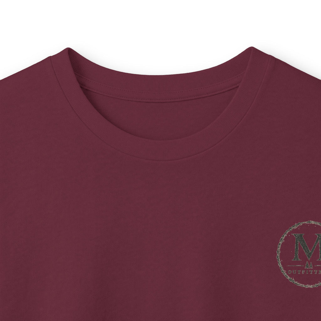 Long Sleeve Tee — Coastal Cabin Landscape Back Print