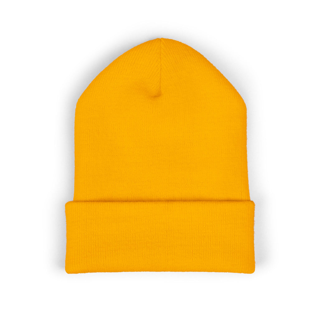 Embroidered Monogram Cuffed Beanie – Classic Knit Winter Hat