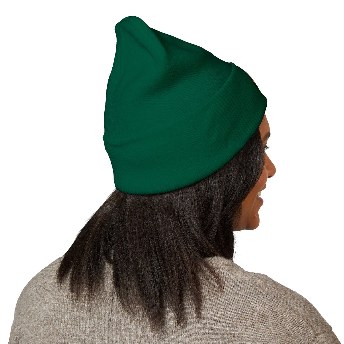Embroidered Monogram Cuffed Beanie – Classic Knit Winter Hat