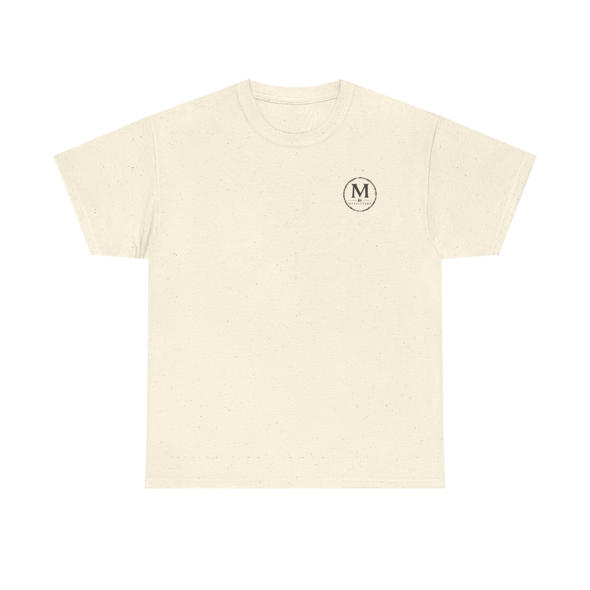 Minimalist Monogram Tee — Small Chest "M" Logo Cotton T‑Shirt