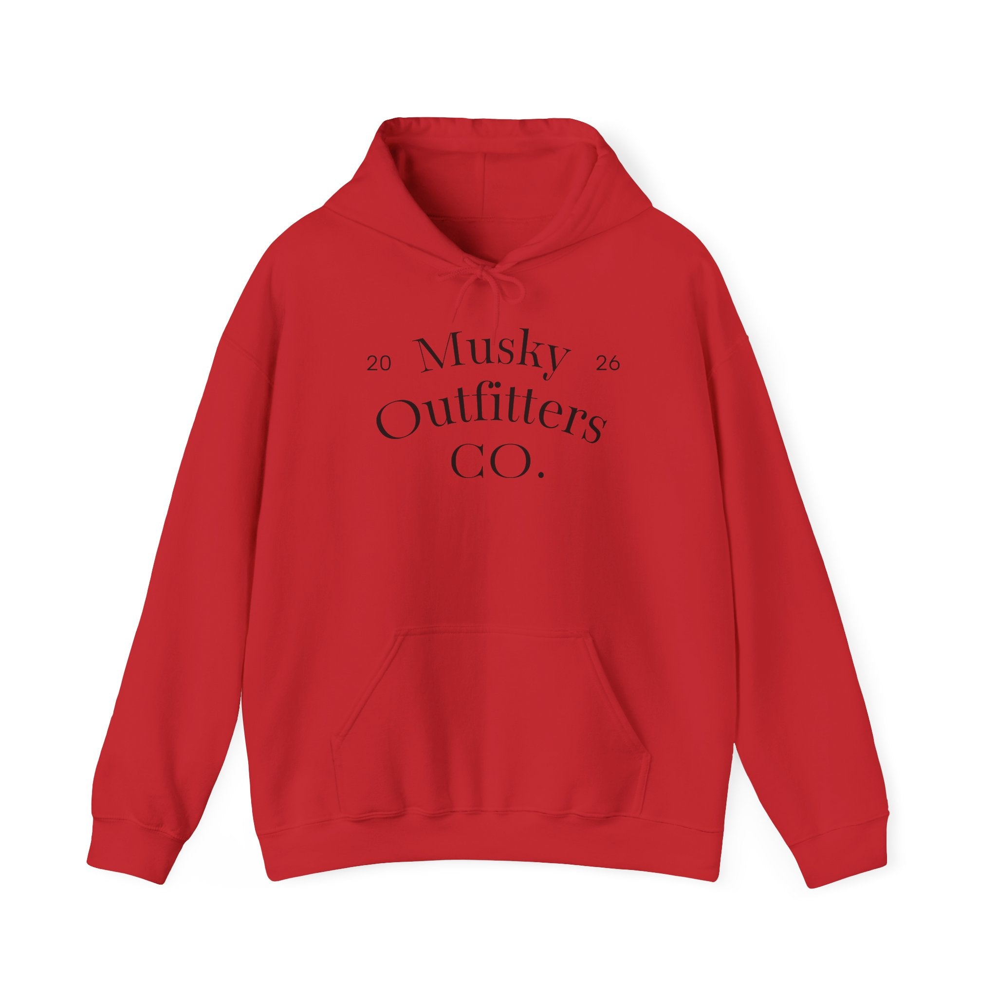 Musky Outfitters Co. Hooded Sweatshirt – Vintage Coastal Cliffs Graphic Hoodie