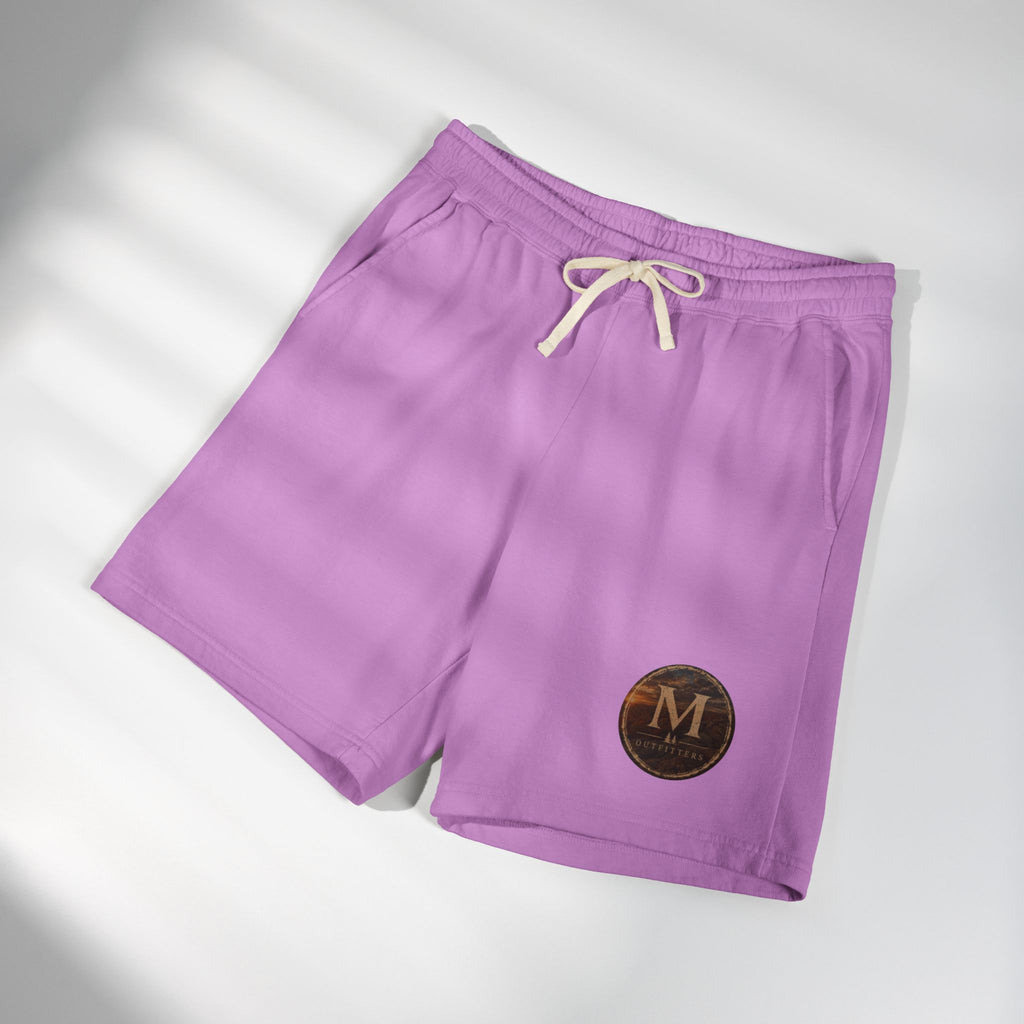Lightweight Fleece Sweat Shorts with Retro Monogram Patch