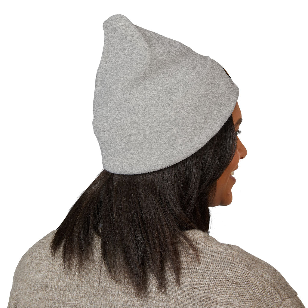 Embroidered Monogram Cuffed Beanie – Classic Knit Winter Hat