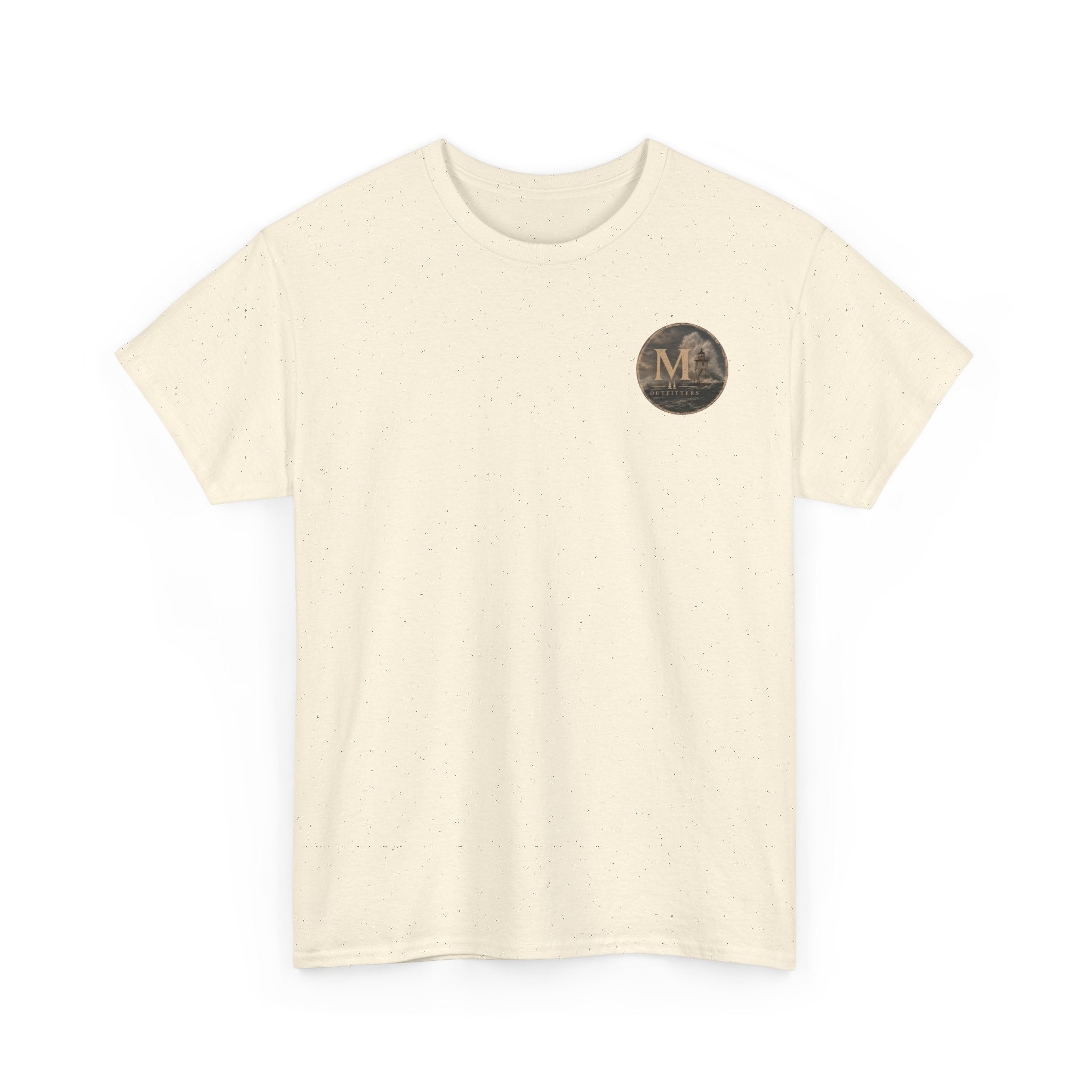 Monogram M Chest Logo Tee — Minimalist Vintage Initial T-Shirt