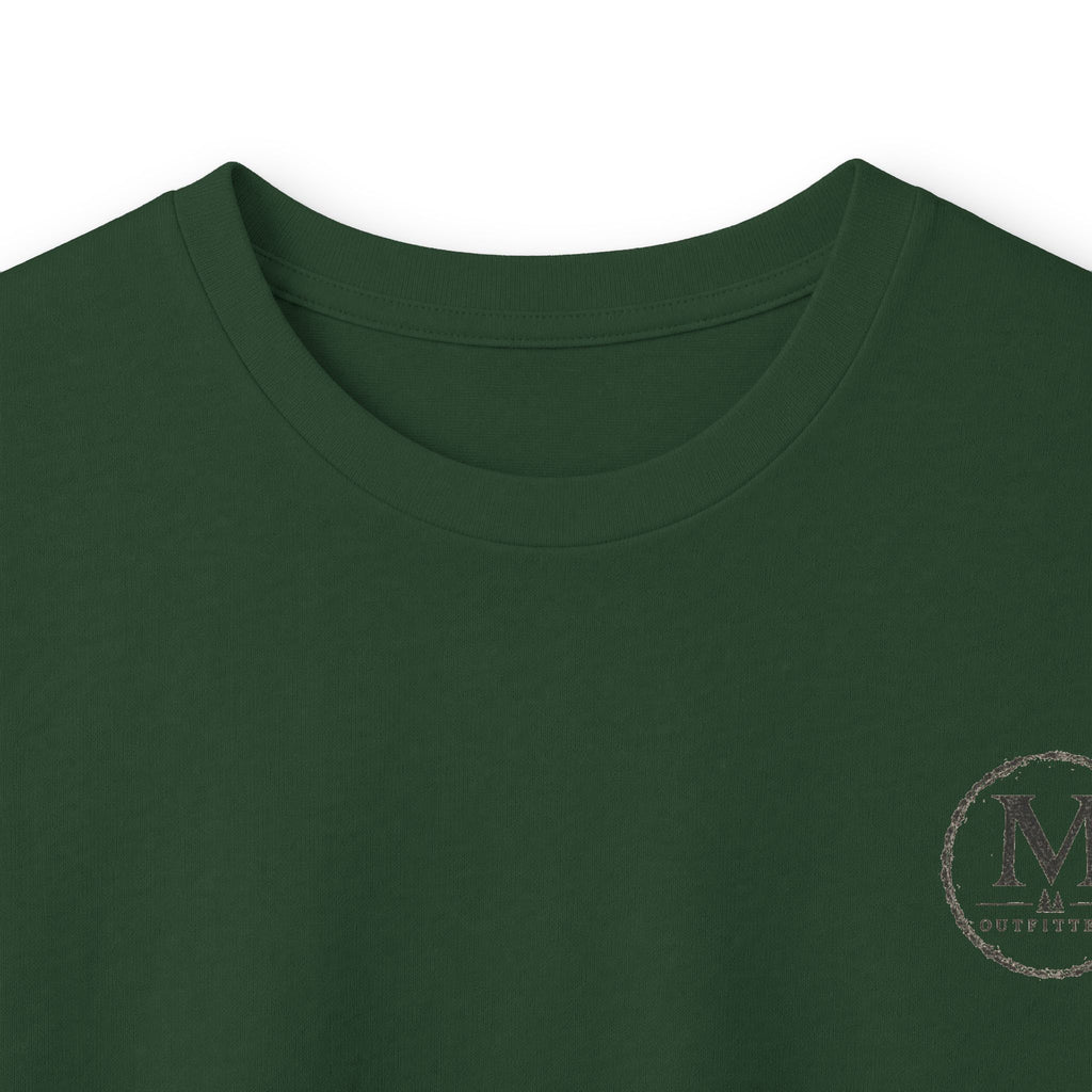 Long Sleeve Tee — Coastal Cabin Landscape Back Print