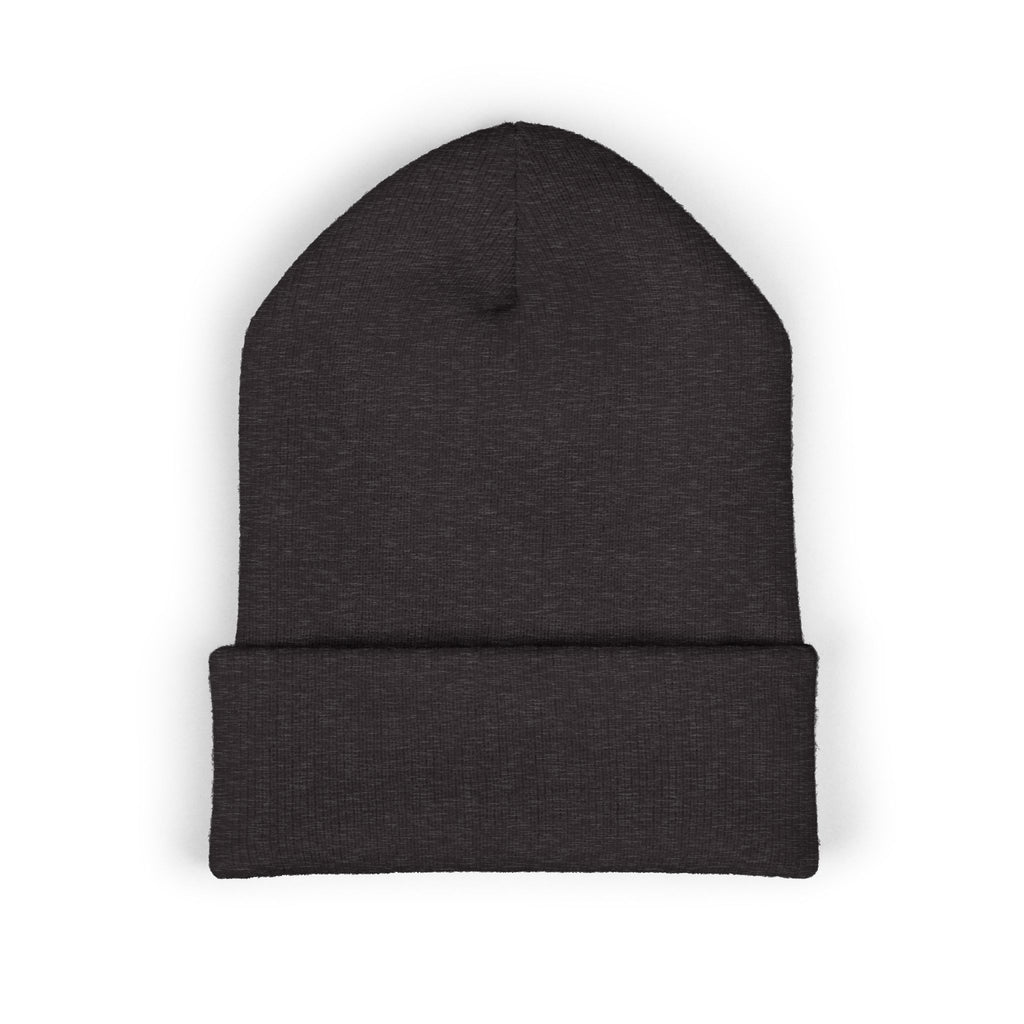 Embroidered Monogram Cuffed Beanie – Classic Knit Winter Hat