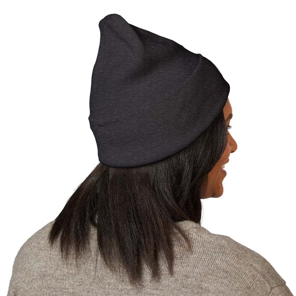 Embroidered Monogram Cuffed Beanie – Classic Knit Winter Hat