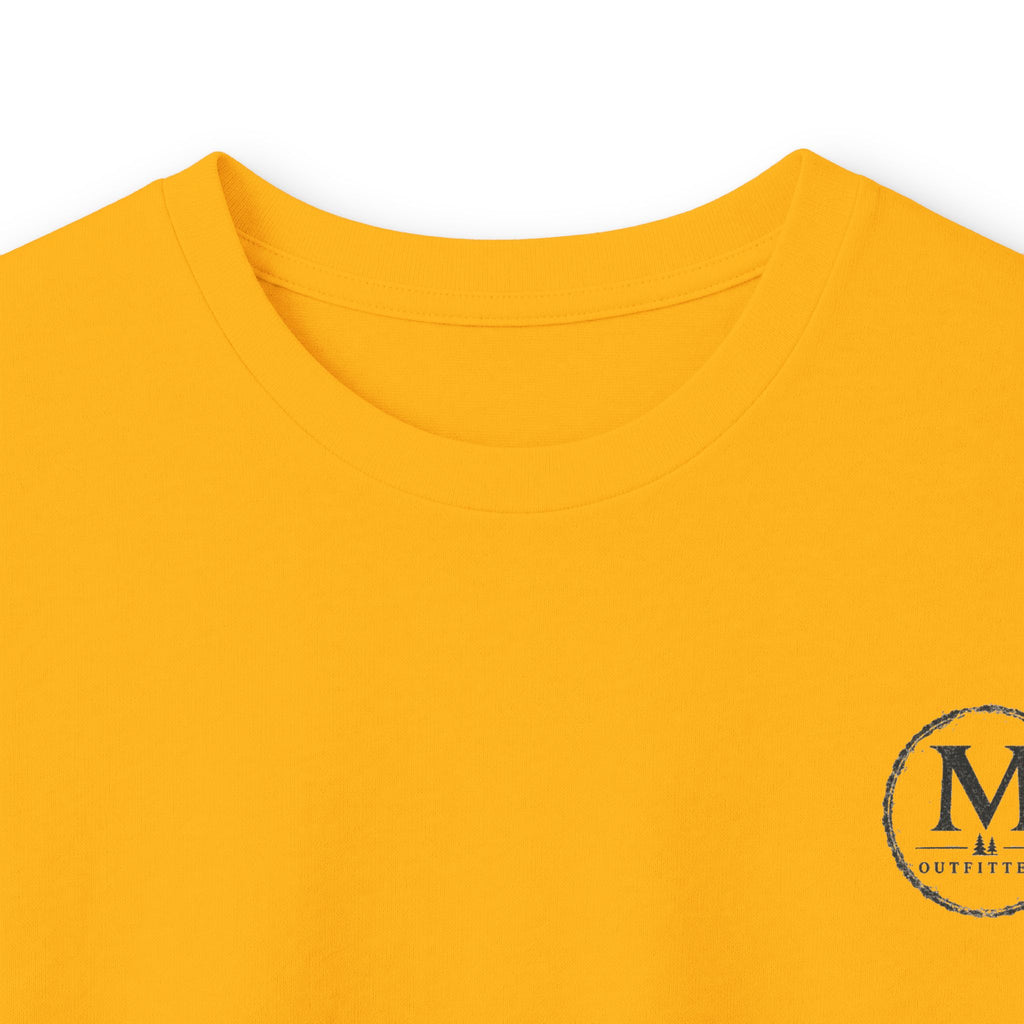 Long Sleeve Tee — Coastal Cabin Landscape Back Print