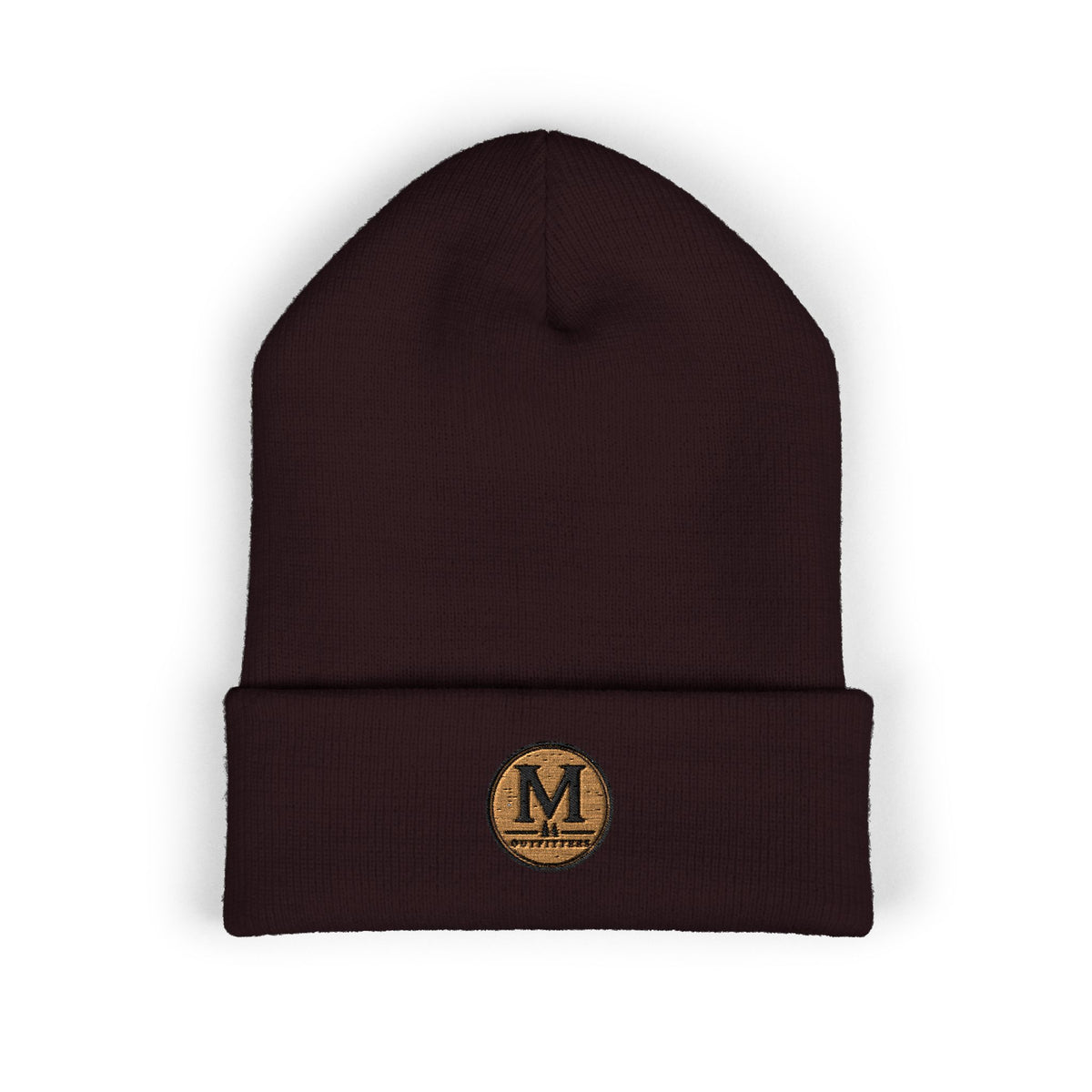 Embroidered Monogram Cuffed Beanie – Classic Knit Winter Hat