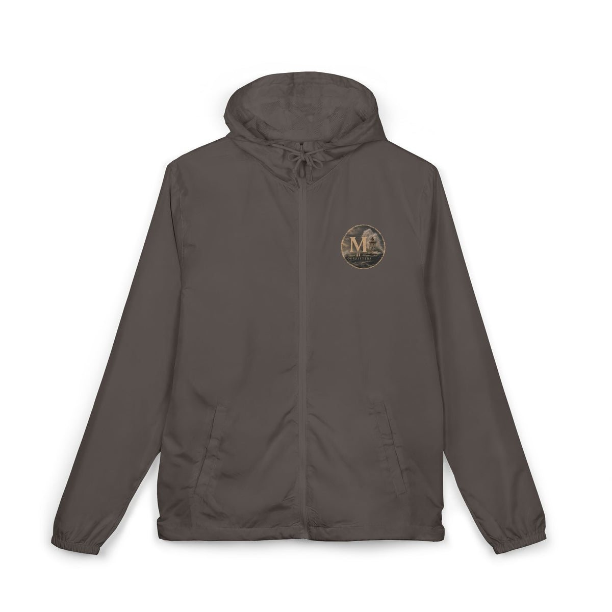 America's Midwest Windbreaker Jacket — Camo Full-Zip Hooded Windbreaker